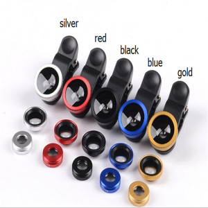 Hot Sale Universal 3 in 1 Set 180 Degree Wide Angle Macro Fisheye Mobile Phone Camera Lens for Mobil