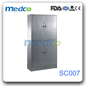 Hospital Stainless Steel Knock Down Storage Equipment Cabinet, Steel Cupboard